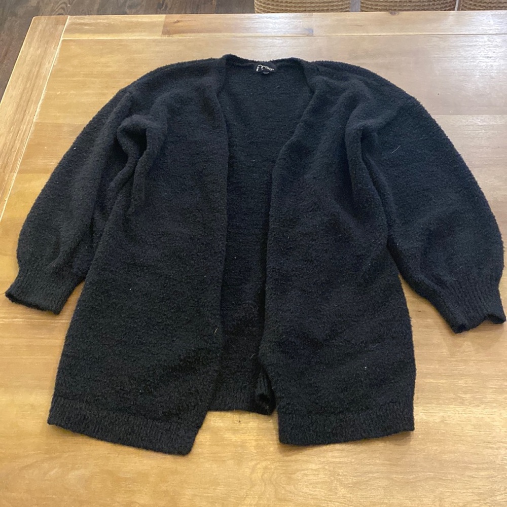 Black cardigan